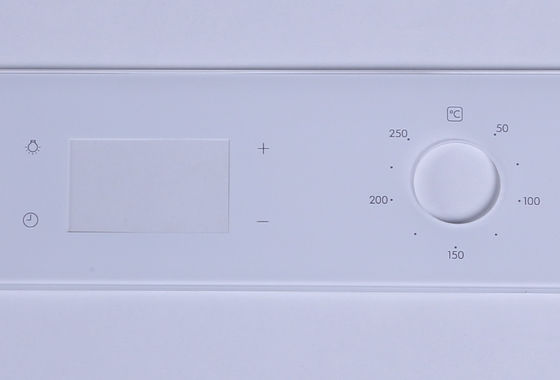 White Microwave Anti Reflective Holes Glass Control Panel